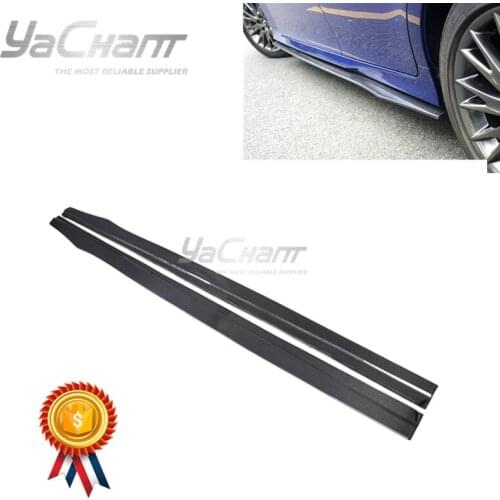 Car-Styling Carbon Fiber Side Skirts Fit For 2016-2018 GS F Sport YC DS Style Side Skirt Extension Underboard