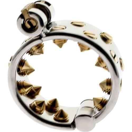 Kalis Teeth Spike Extreme Chastity Device Cock Ring Cock Lock for Men Scrotum Pendant Male Torture Devices BDSM Toys 050DIN