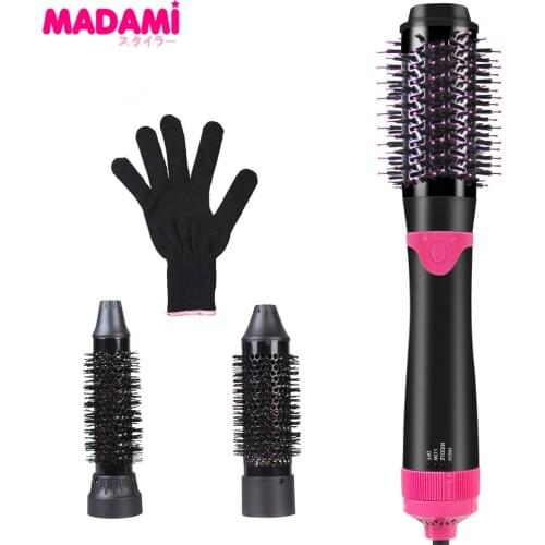 Hot Air Brush Styler Volumizer Heating Hair Blow Dryer Comb Straightening Iron 3 in 1Multifunctional Hairdryer Brush Curlers