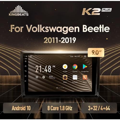 KingBeats Android 10 Octa-Core head unit HU 4G in Dash Car Radio Multimedia Video Player Navigation GPS For Volkswagen Beetle A5 2011 - 2019 no dvd 2 din Double Din Android Car Stereo 2din