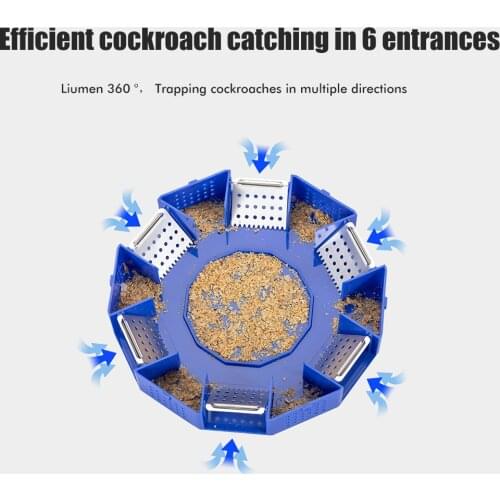 Cockroach Trap Box Non-Toxic Reusable Cockroach Trap Pest Control for Home Kitchen