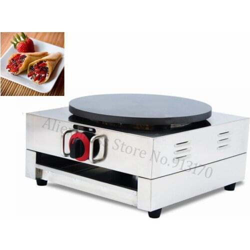 French Crepes Suzette Griddle Machine Nonstick Gas Tacos Cachapa Pancake Maker Stainless Steel For Restaurants Snack Bar