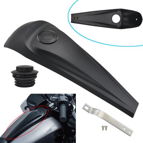 Motorcycle Matte Black Accessories Carbon Fiber Surface Fuel Gas Tank Cover For Aftermarket Parts Used For Harley-Davidson