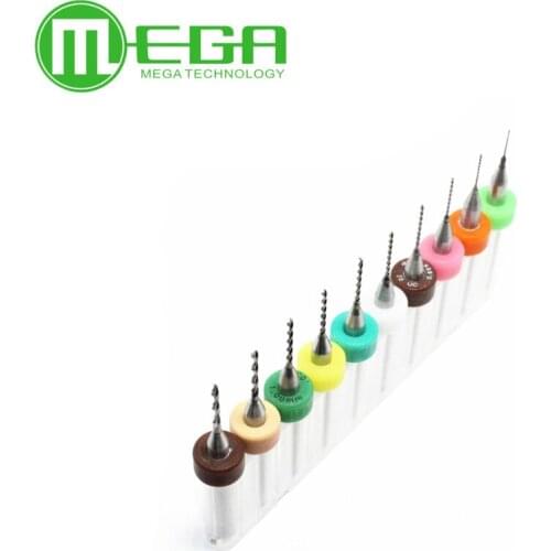 Micro-Drill Bits CNC PCB Dremel 0.3MM 0.4MM,0.5MM, 0.6MM 0.7MM 0.8MM 0.9MM 1.0MM 1.1MM 1.2MM 10pcs Integrated Circuits