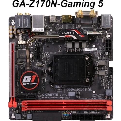 MINI-ITX ITX for GIGABYTE GA Z170N-Gaming 5 Computer Motherboard PCI-E 3.0 LGA 1151 DDR4 For Intel Z170 Desktop Mainboard Used