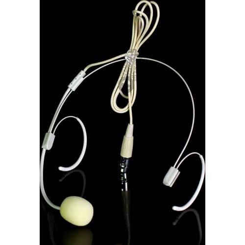 Mini XLR 4 Pin TA4F Double Earhook Microphone For SHURE Wireless Beltpack Transmitter ULXP4 GLXD4 GLXD4R GLXD14 GLXD6 GLXD1 UR4S