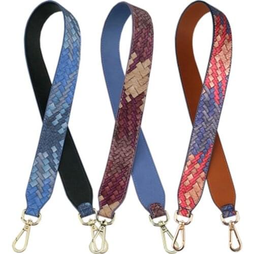 Shoulder strap rivet collision color color shoulder strap accessories with flowers all match color widened bag belt fashion hot