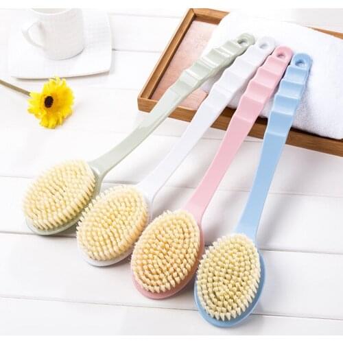 2021 NEW Long Handled Plastic Bath Shower Back Brush Scrubber Skin Cleaning Brushes Body For Bathroom Accessories Cleaning Tool