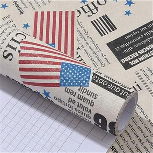 Beibehang New Warm bedroom living room background wall paper self-adhesive wallpaper room stickers decorated with old newspapers