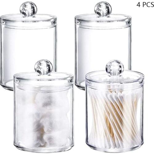 Makeup Organizer Cosmetic Storage Box Jewelry Storage Box Bathroom Accessorie Cotton Swab Cotton Ball Cosmetic Brush Holder