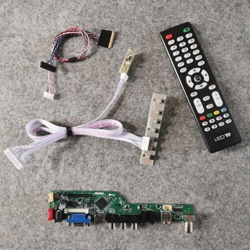 1366*768 control drive card panel LVDS 40Pin For LP140WH2-TLA1/TLE2/TLL1/TLN1/TLS1/TLT1 display DIY kit LED 60Hz VGA+USB+AV