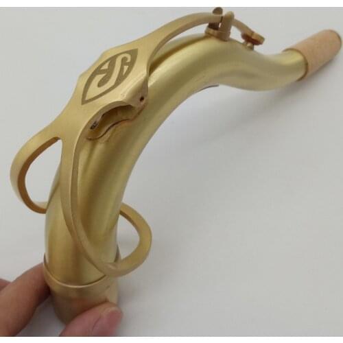 Professional Instrument Tenor Saxophone Neck Brass Bronze Sax Neck Tenor Antique Copper Simulation