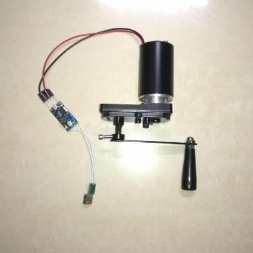Manual Electrical Generator DC Small Generator Gear Suite Output 5.3V Charge Mobile Phone USB