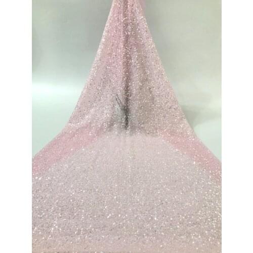 African Lace Fabric Tulle Lace Fabric glitter lace Embroidery Lace Fabric ZH-2188821 For Wedding Dress
