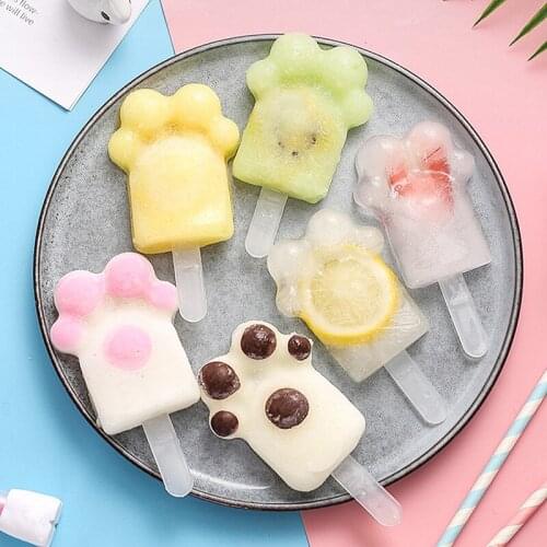 Silicone Ice Cream Mold Popsicle Molds Frozen Ice Mould with Popsicle Sticks DIY Homemade Freezer Ice Lolly Mould