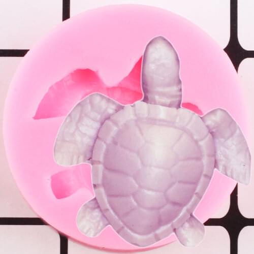 Sea Turtle Silicone Mold Resin Clay Soap Mold Tortoise Fondant Cake Decorating Tools Cookie Baking Candy Chocolate Gumpaste Mold