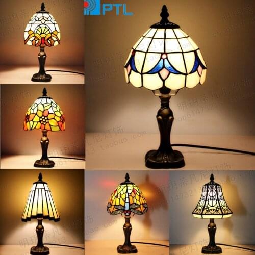 Tiffany Turkish Mosaic Lamps E27 Base Handmade Glass Lampsahde Bedroom Bedside Vintage Table Lamp Light Fixtures
