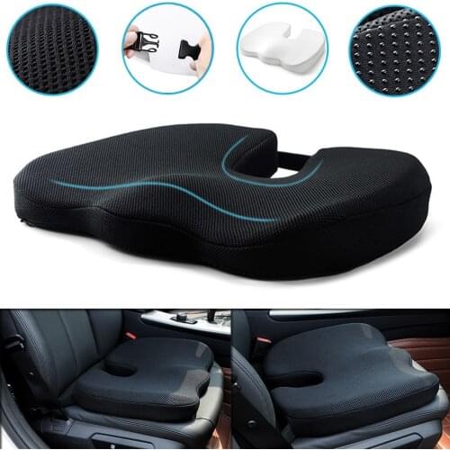 Universal Non-Slip Memory Foam Thick Thicken Car Front Seat Cushion Soft Pad Mat Breathable Office Chair Pain Relief Wheelchair