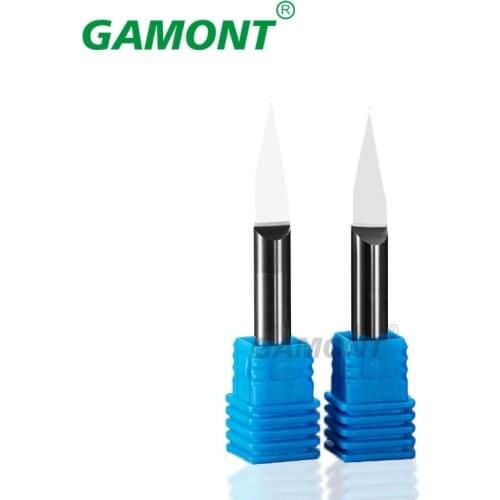 Tungsten Steel Flat Bottom Sharp Milling Cutter Veneer MDF Solid Wood Cutting Engraving Machine GAMONT 5A Tool Acrylic Cutter