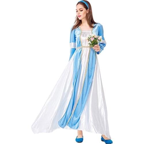 Adult Women Goddess Anime Cosplay Female Halloween Queen Princess Costume Carnival Purim Parade Stage Show Role Play Party Dress