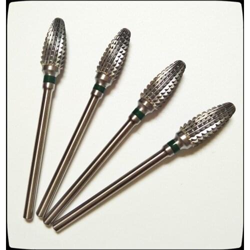 1pcs 3/32'' Professional Carbide Nail Drill Bit Carbide big cone Top Quality Electric Nail File Silver Drill Bit Hot selling