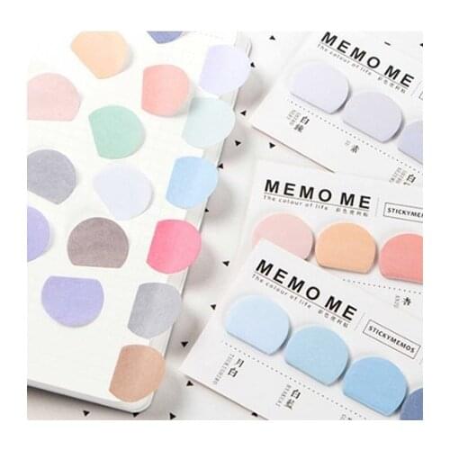 150pcs Cute Sticker Memo Pad Sticky Notepaper Sticky Notes Page Flags Self-stick Tab Bookmark Marker Pad Office Supplies