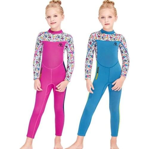 2021 Full Body Diving Suit for Children/Kids Stinger Skin / Sun Protection Swimwear for Girls Swimming Diving Wetsuit Neoprene