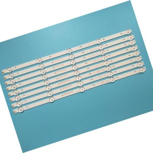 8PCS TV Lamps LED Backlight Strips For Toshiba 43L310U 43" HD LED Bars 4708-K43WDR-A1213K01 04 LED Bands Rulers K430WDR
