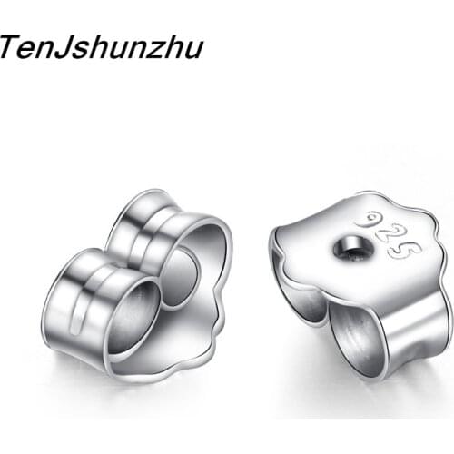 925 Sterling-Silver-Jewelry Earring For Women Back Earring Stopper DIY Jewelry Brincos Jewelry Pendientes Mujer