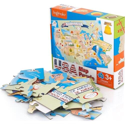 Large Pieces Children Education Toy Game Customized Country Map Jigsaw Puzzle