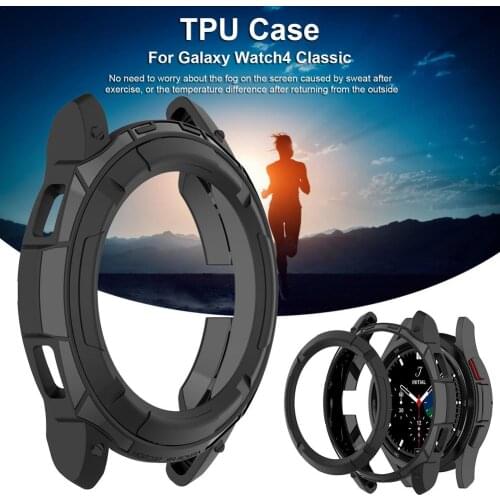 Case For Samsung Galaxy Watch 4 Classic 46mm/42mm TPU Plated All-around Bumper Cover Screen Protector Galaxy Watch 4 42mm 46mm