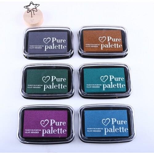 12 colors big size ink pad Stamp planner scrapbooking silicone stamp inkpad diy diary greeting card making supplies