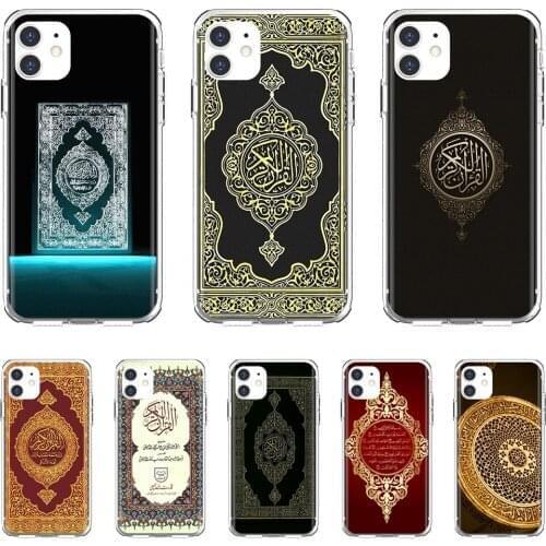 For Apple iPhone 10 11 12 Pro Mini 4S 5S SE 5C 6 6S 7 8 X XR XS Plus Max 2020 Silicone Cover Islam-Mosque-Quran-Islamic