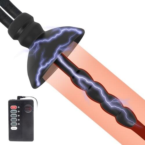 Electric Shock Penis Plug Vibrating Insertion Urethral DilatorsPlug Catheter Sounds Vibrator Sex Toys for Men Adult Sex Shops