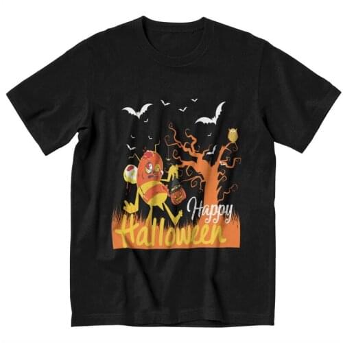 Happy Halloween Monster Bee T-shirt Men Harajuku T Shirt Short Sleeve Cotton Horror Scary Tshirt Cool Tees Tops