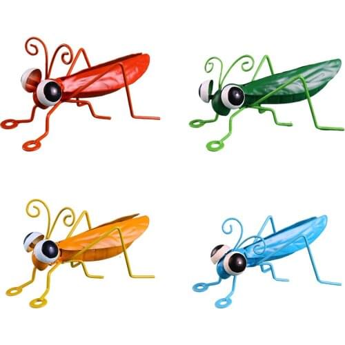 Simulation Metal Locust Ornament Garden Wall Fence Decorative Wall Art Tropical for Tree Porch Patio Crafts