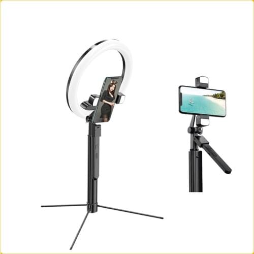 K30 Bluetooth Selfie Stick Stabilizer Multi-function 170cm With Double Light Tripod For Phone Self Timer Live Video Shooting