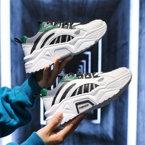 Stitching Color Chunky Ladies Shoes White Shoes Women Platform Sneakers for Women New Casual Shoes Female Flat Form Sneakers