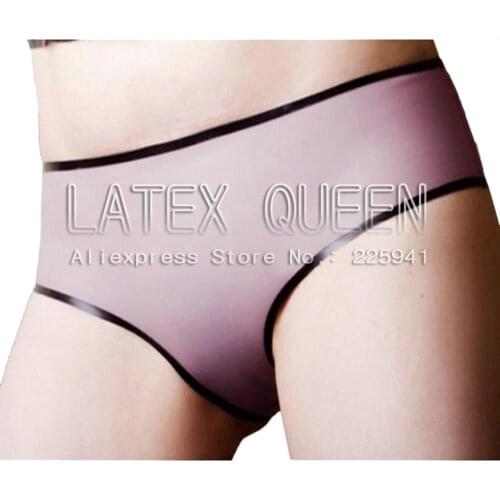 Latex briefs panties free shipping
