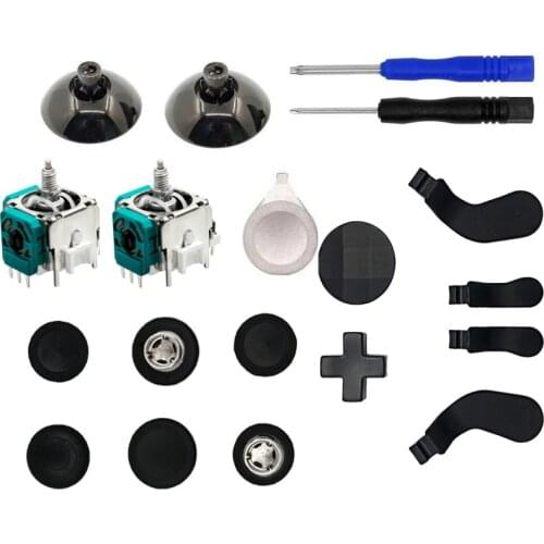 For Xbox One Elite Series 2 (Version 2) Metal Thumbsticks Grip Magnetic Analog Joysticks D-Pads Trigger Paddles Direction Button