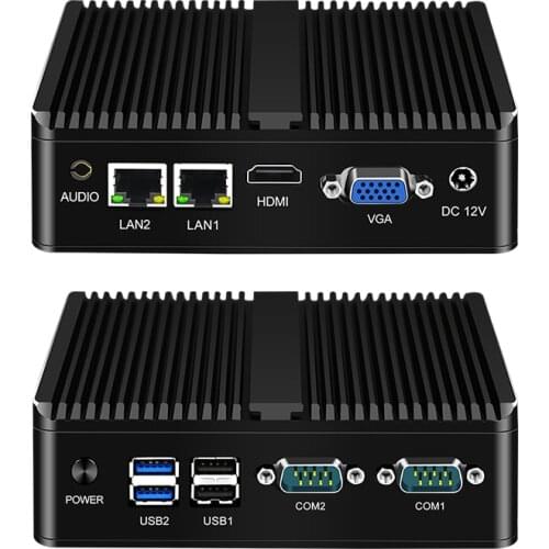 Fanless J4105 J4125 Mini PC with Processor CPU TDP 7.5W Industrial PC Quad core 8GB RAM 128GB/256GB Windows 10 HTPC