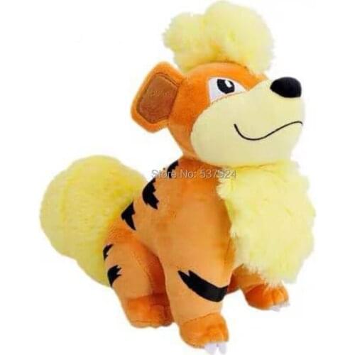 New 10PCS Genuine Growlithe 10" 25CM Plush Doll