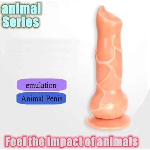 No vibration Simulation Animal Huge Dildo Black Sex Toys For Woman Lesbian Masturbator Anal Plug Anus Massage Couple Flirt Sex