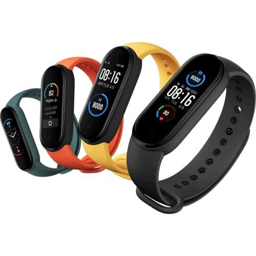 Xiaomi-Original Mi Band 6 Sports Bracelet, 1.56 inch AMOLED Screen Smartwatch with Heart Rate Monitoring, Multi Languages