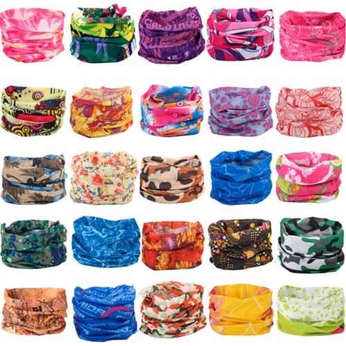 Bohemia Floral Print Cycling Magic Face Headband Neck Scarves Balaclava Men Woman Tactic Bandana Sports Fashion Hair Bands