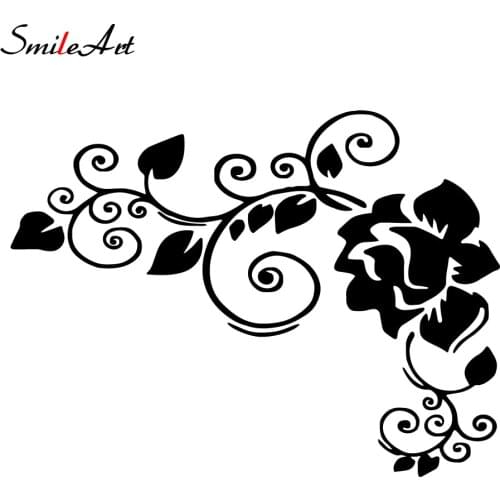 Drop Shipping flower Car Stickers Car Truck Body Side Door Sticker Decal Graphic Universal Car Side Door Stickers