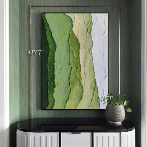 Hand Painted High Quality Abstract Canvas Oil Painting Thick Textured Knife Wall Art Large Modern Living Room Porch Decoration