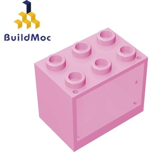BuildMOC Assembles Particles 92410 Container Cupboard 2x3x2 For Building Blocks Parts DIY LOGO Educa