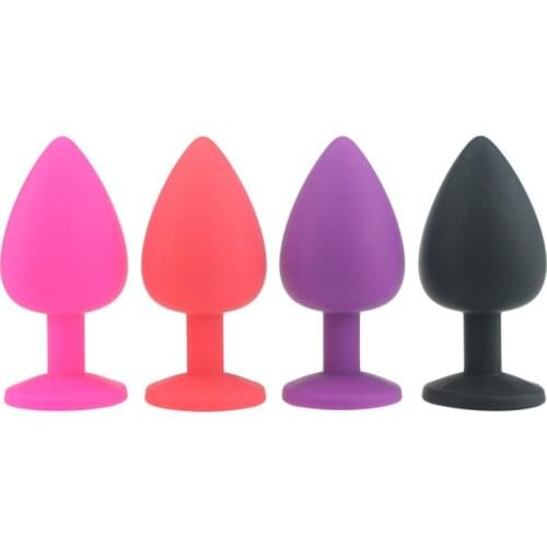 S/M/L Silicone Anal Plug Butt Plug Unisex Sex Stopper 3 Different Size Analplug Adult Toys for Men/Women Anal Trainer For Couple