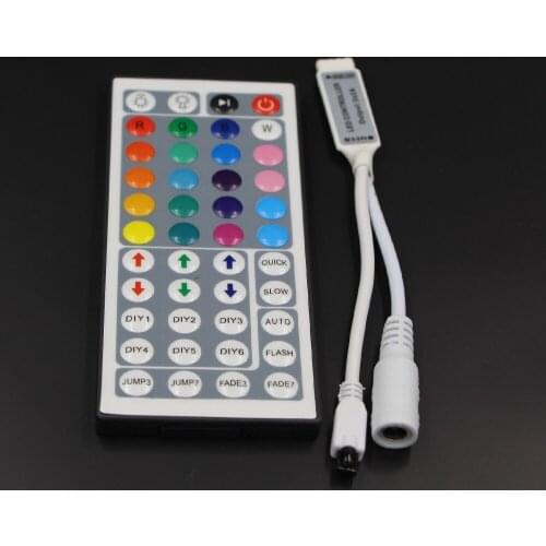 Led Controller 44 Keys LED IR RGB Controler LED Lights Controller IR Remote Dimmer DC12V 6A For RGB 3528 5050 LED Strip